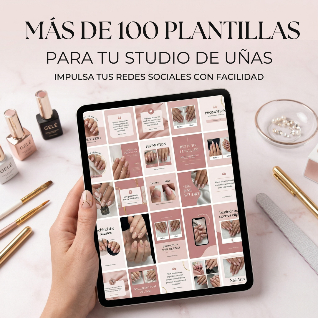 PLANTILLAS PARA TU STUDIO DE UÑAS